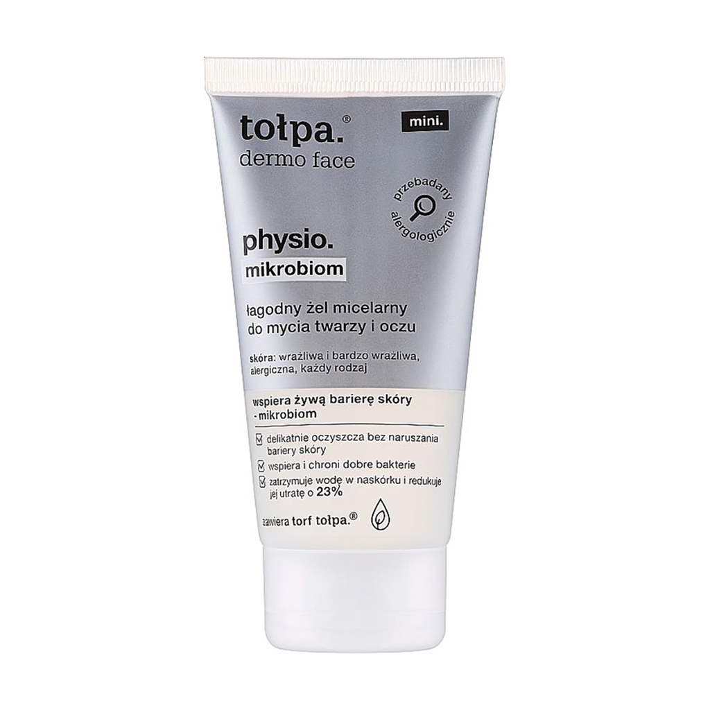 М'який міцелярний гель для вмивання Tolpa Dermo Face Physio. Mikrobiom, 75 мл